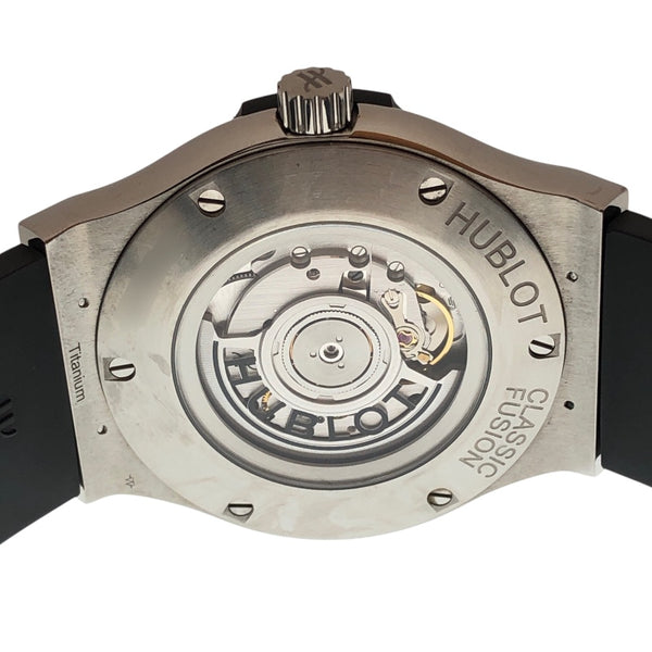 ウブロ HUBLOT クラッシックフュージョン　チタニウム 511.NX.1171.LR SS/純正ラバー メンズ 腕時計