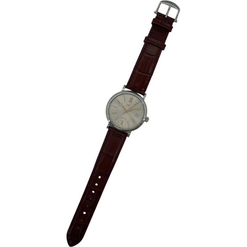 インターナショナルウォッチカンパニー IWC ポートフィノミッドサイズオートマティック IW458101 シルバー SS メンズ 腕時計