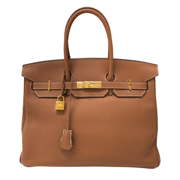 エルメス HERMES バーキン35 Y刻 ゴールド ゴールド金具 トゴ レディース ハンドバッグ