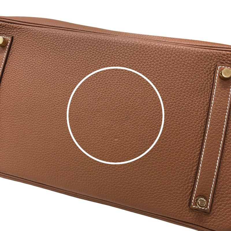 エルメス HERMES バーキン35 Y刻 ゴールド ゴールド金具 トゴ レディース ハンドバッグ