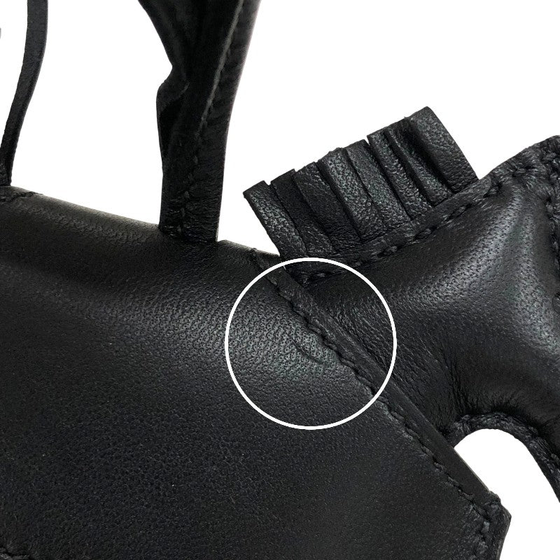 エルメス HERMES ロデオ ロベオロック PM チャーム K刻 ブラック アニョーミロ レディース その他小物