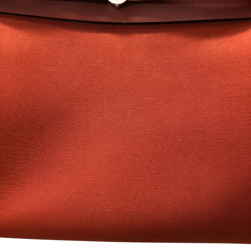 エルメス HERMES エールバッグジップPM B刻印 キュイーブル・ルージュアッシュ シルバー金具 トワル・ハンター レディース ハンドバッグ