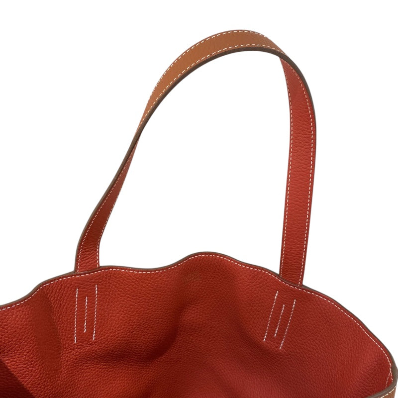 エルメス HERMES ドゥブルセンス36 □P刻　(2012年製) サンギーヌ/フォーブ トリヨンクレマンス レディース トートバッグ