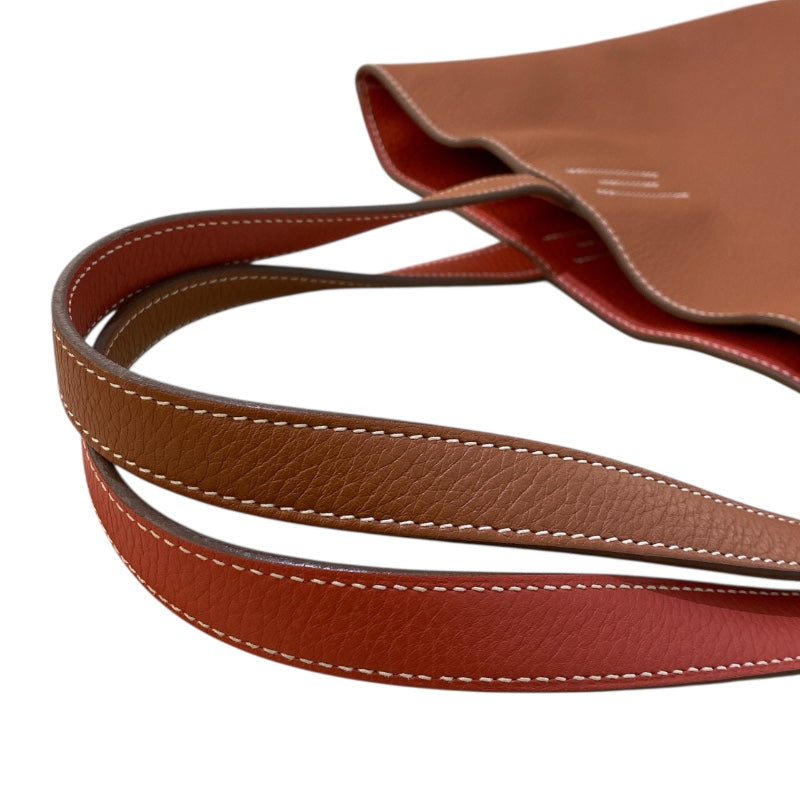 エルメス HERMES ドゥブルセンス36 □P刻　(2012年製) サンギーヌ/フォーブ トリヨンクレマンス レディース トートバッグ