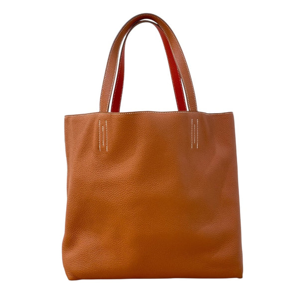 エルメス HERMES ドゥブルセンス36 □P刻　(2012年製) サンギーヌ/フォーブ トリヨンクレマンス レディース トートバッグ