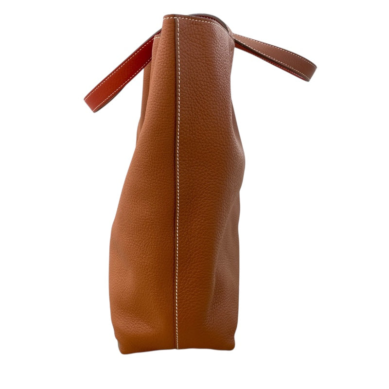 エルメス HERMES ドゥブルセンス36 □P刻　(2012年製) サンギーヌ/フォーブ トリヨンクレマンス レディース トートバッグ