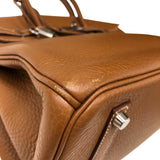 エルメス HERMES バーキン35 □I刻 ゴールド シルバー金具 トゴ レディース ハンドバッグ