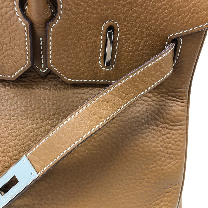 エルメス HERMES バーキン35 □I刻 ゴールド シルバー金具 トゴ レディース ハンドバッグ