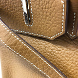 エルメス HERMES バーキン35 □I刻 ゴールド シルバー金具 トゴ レディース ハンドバッグ