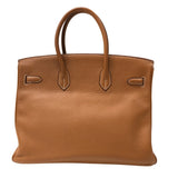エルメス HERMES バーキン35 □I刻 ゴールド シルバー金具 トゴ レディース ハンドバッグ