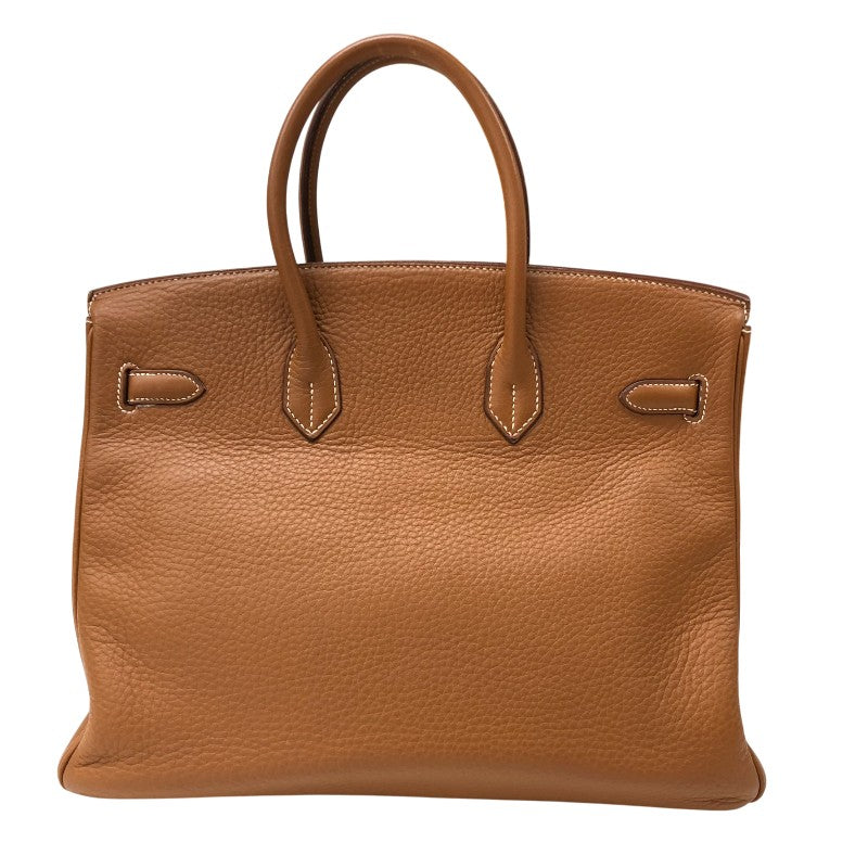 エルメス HERMES バーキン35 □I刻 ゴールド シルバー金具 トゴ レディース ハンドバッグ
