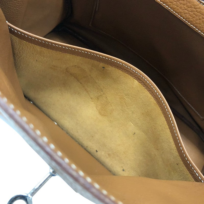 エルメス HERMES バーキン35 □I刻 ゴールド シルバー金具 トゴ レディース ハンドバッグ