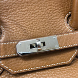 エルメス HERMES バーキン35 □I刻 ゴールド シルバー金具 トゴ レディース ハンドバッグ