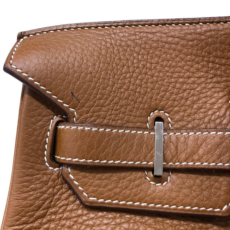 エルメス HERMES バーキン35 □I刻 ゴールド シルバー金具 トゴ レディース ハンドバッグ