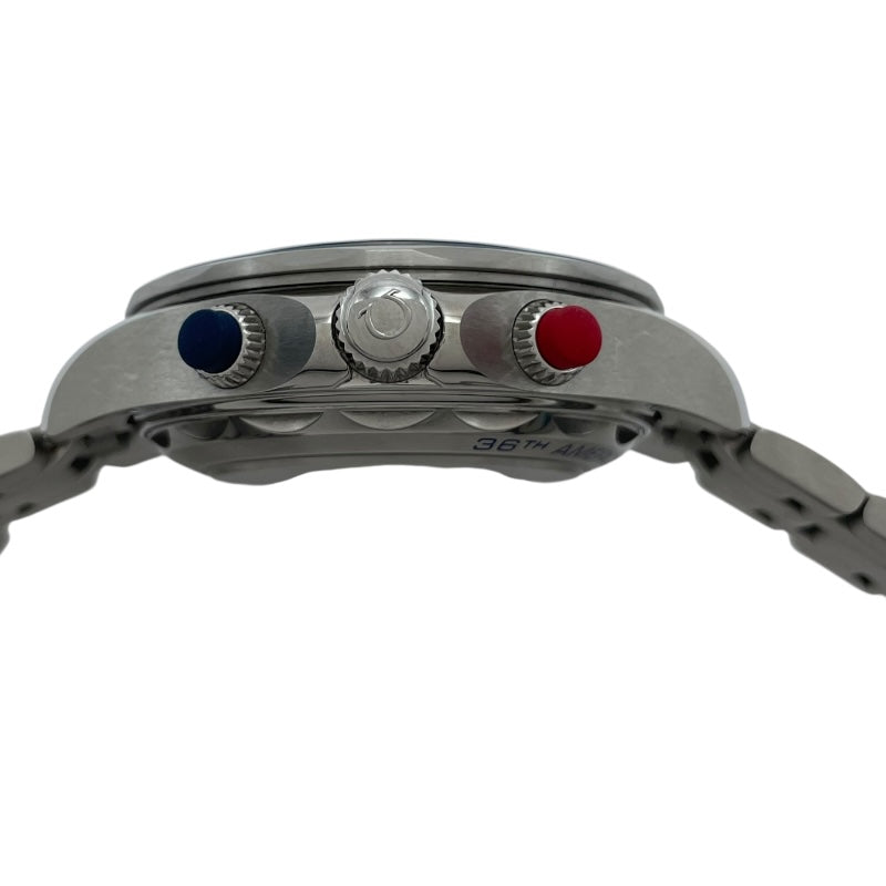 オメガ OMEGA シーマスター ダイバー300M アメリカズカップ マスター クロノメーター クロノグラフ 210.30.44.51.03.002 ブルー SS 自動巻き メンズ 腕時計