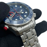 オメガ OMEGA シーマスター ダイバー300M アメリカズカップ マスター クロノメーター クロノグラフ 210.30.44.51.03.002 ブルー SS 自動巻き メンズ 腕時計