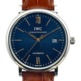 インターナショナルウォッチカンパニー IWC ポートフィノ オートマティック IW356523 ブルー SS 自動巻き メンズ 腕時計