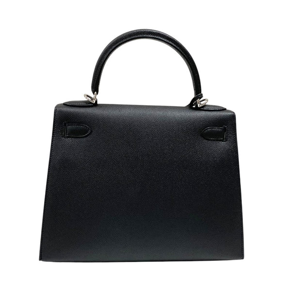 エルメス HERMES ケリー28 W刻 ブラック シルバー金具 エプソン レディース ハンドバッグ ショルダーバッグ