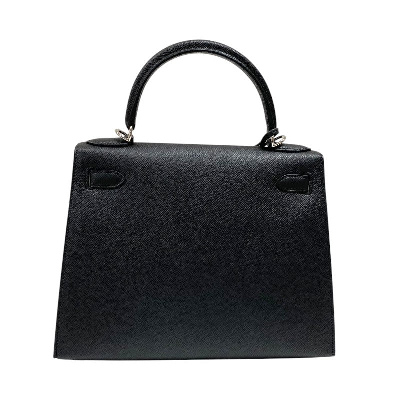 エルメス HERMES ケリー28 W刻 ブラック シルバー金具 エプソン レディース ハンドバッグ ショルダーバッグ