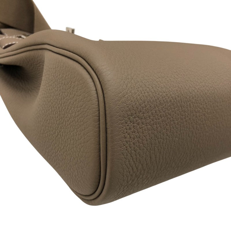 エルメス HERMES ケリーアッカドPM W刻印 エトゥープ シルバー金具 トゴ ユニセックス ボディバッグ