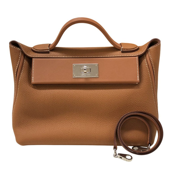エルメス HERMES ヴァンキャトル29 U刻 ゴールド シルバー金具 トゴ/スイフト レディース ハンドバッグ
