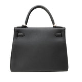 エルメス HERMES ケリー28 W刻印　(2024年製) ブラック シルバー金具 トゴ レディース ショルダーバッグ