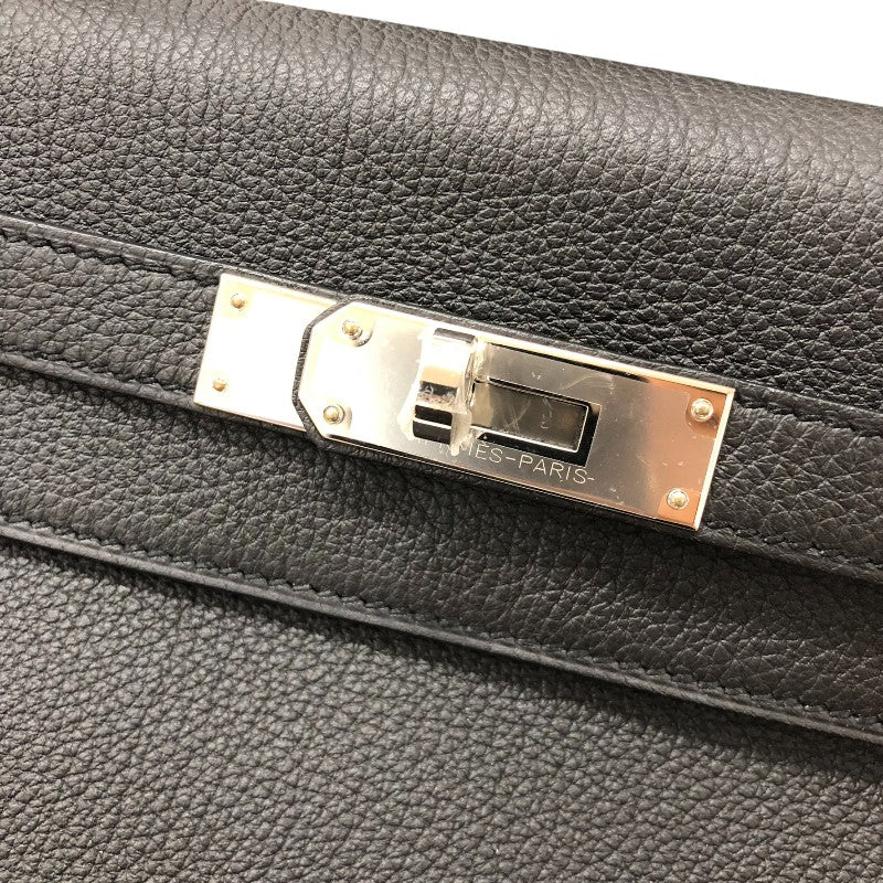 エルメス HERMES ケリー28 W刻印　(2024年製) ブラック シルバー金具 トゴ レディース ショルダーバッグ
