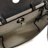 エルメス HERMES エールバッグジップPM U刻 アイボリー・ブラック シルバー金具 トワル/ハンター レディース ショルダーバッグ