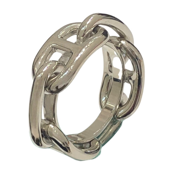 エルメス HERMES ルガデ　スカーフリング シルバー メタル ユニセックス リング・指輪