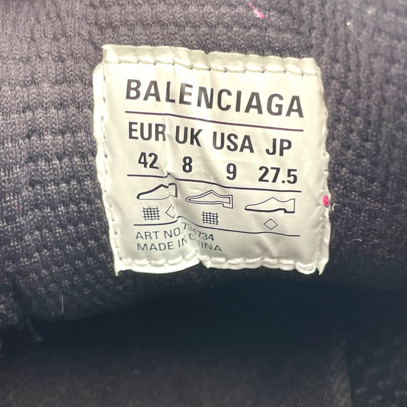 バレンシアガ BALENCIAGA 3XL ユーズド加工メッシュスニーカー 734734 ブラック/ホワイト レザー メンズ スニーカー