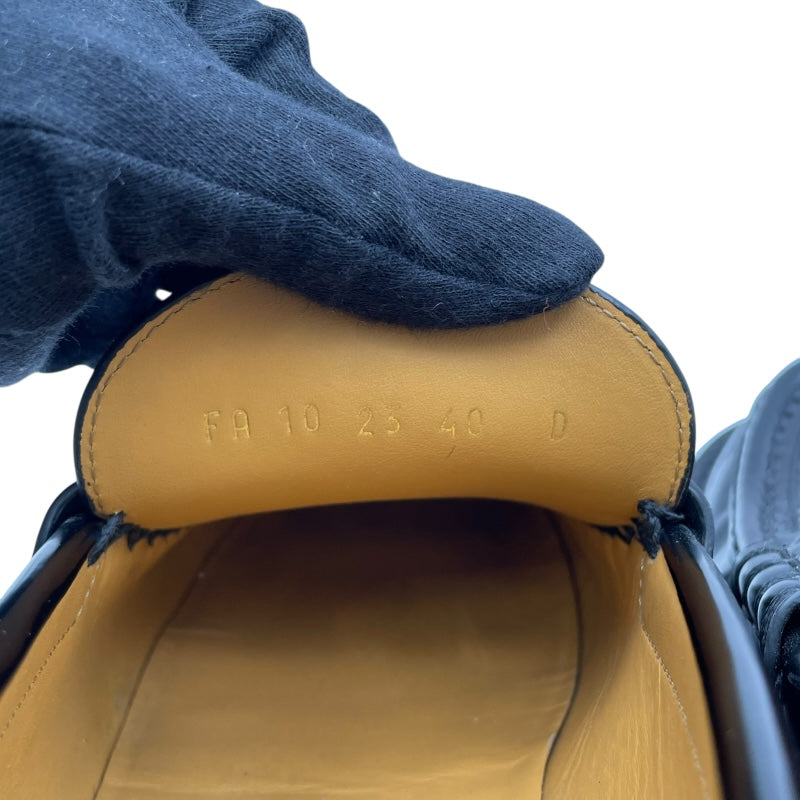 クリスチャン・ディオール Christian Dior DIOR BOYプラットフォームローファー KDB862ACA ブラック レザー レディース ローファー