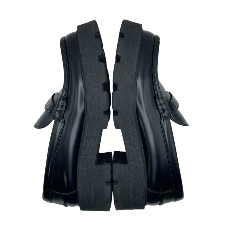 クリスチャン・ディオール Christian Dior DIOR BOYプラットフォームローファー KDB862ACA ブラック レザー レディース ローファー