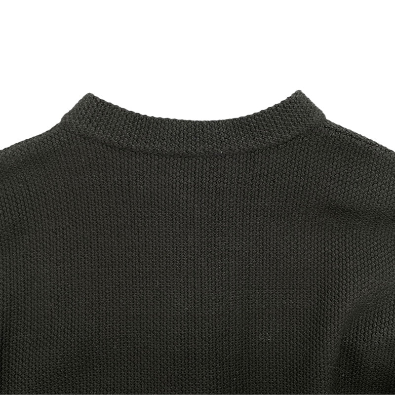 クリスチャン・ディオール Christian Dior バックロゴコットンジャケット 414V60BM647 ブラック コットン/シルク レディース ノーカラージャケット