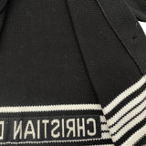 クリスチャン・ディオール Christian Dior バックロゴコットンジャケット 414V60BM647 ブラック コットン/シルク レディース ノーカラージャケット