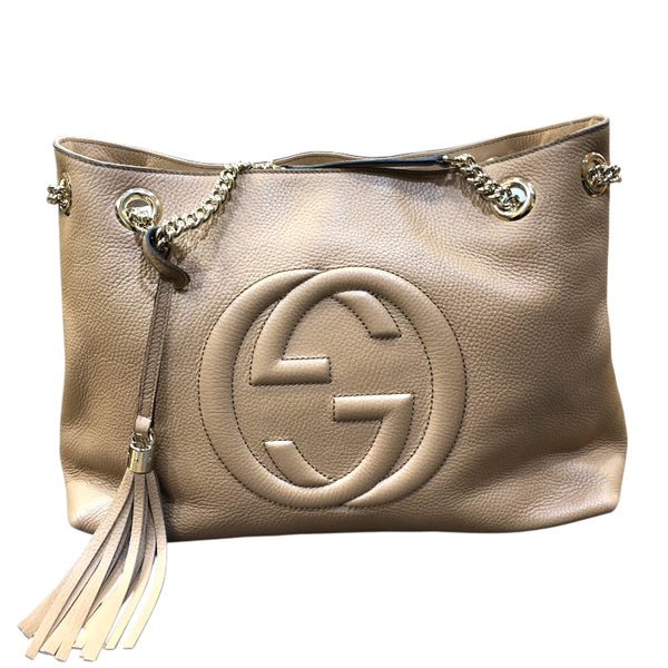 グッチ GUCCI ソーホーチェーントートバッグ 536196 キャメル レザー レディース ショルダーバッグ