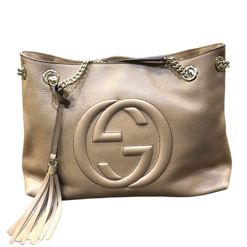 グッチ GUCCI ソーホーチェーントートバッグ 536196 キャメル レザー レディース ショルダーバッグ
