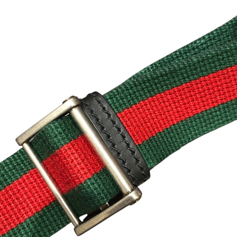 グッチ GUCCI シェリーライン ベルトバッグ 630920 ブラック テクノキャンバス/レザー メンズ ボディバッグ