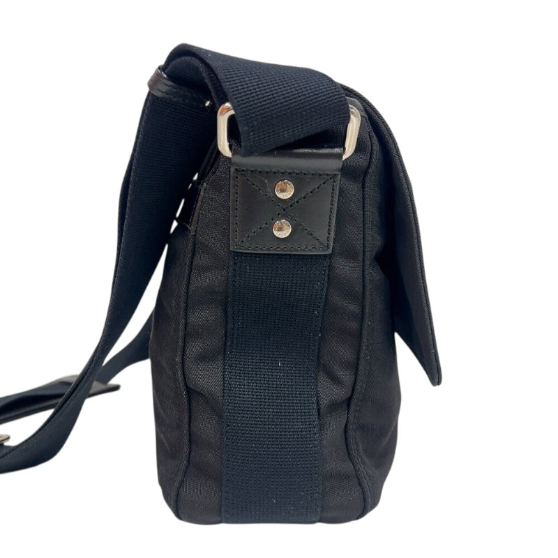 グッチ GUCCI シェリーラインメッセンジャーバッグ 246067 ブラック　シルバー金具 ナイロン ユニセックス ショルダーバッグ