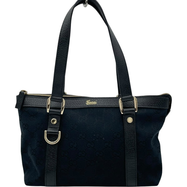 グッチ GUCCI アビー ハンドバッグ 141471 ネイビー GGキャンバス