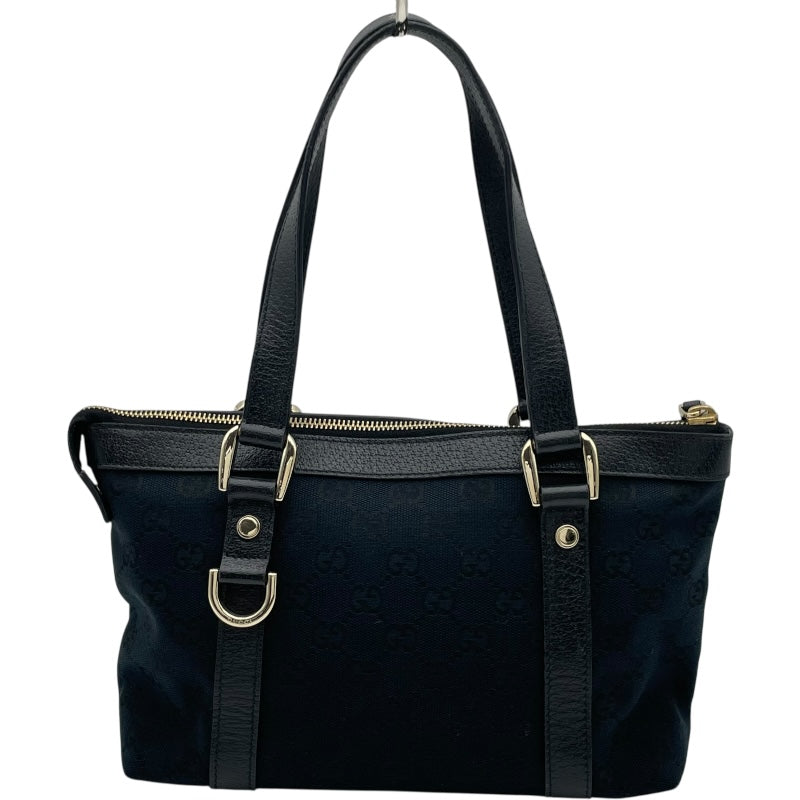 良品 グッチ アビー ggキャンバス ハンドバッグ トートバッグ 肩掛け 黒 グッチ GUCCI アビー ハンドバッグ 141471 ネイビー GGキャンバス