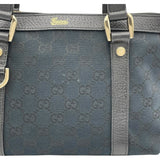 グッチ GUCCI アビー ハンドバッグ 141471 ネイビー GGキャンバス レディース ハンドバッグ