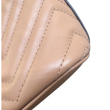 グッチ GUCCI GGマーモント スモールショルダーバッグ 739166 ベージュ レザー レディース ハンドバッグ