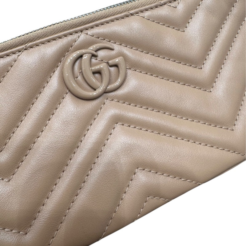 グッチ GUCCI GGマーモント スモールショルダーバッグ 739166 ベージュ レザー レディース ハンドバッグ