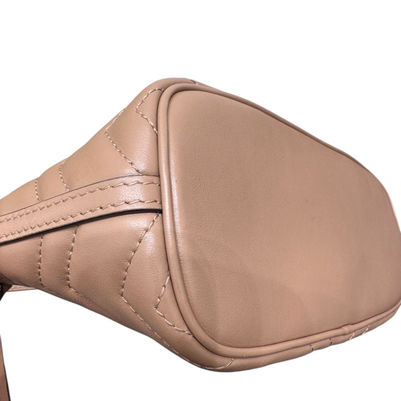 グッチ GUCCI GGマーモント スモールショルダーバッグ 739166 ベージュ レザー レディース ハンドバッグ