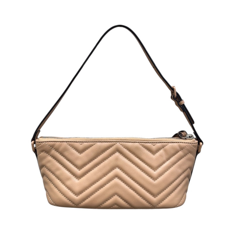 グッチ GUCCI GGマーモント スモールショルダーバッグ 739166 ベージュ レザー レディース ハンドバッグ