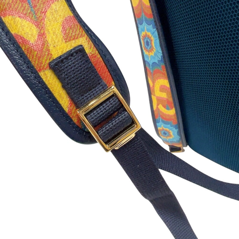 グッチ GUCCI GGカレイドスコープバックパック 625939 イエロー　ゴールド金具 レザー/PVC ユニセックス リュック・デイパック