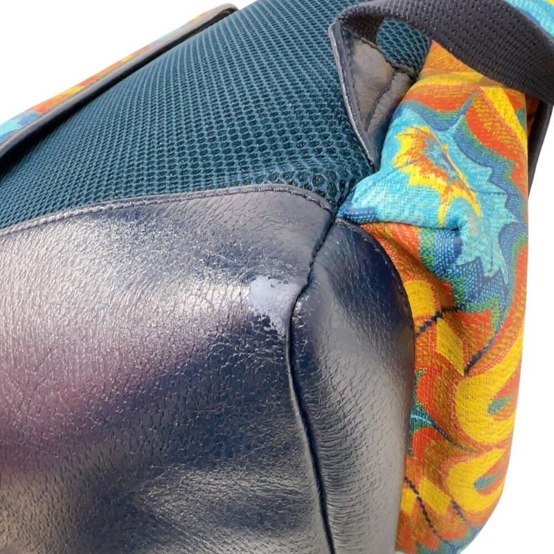 グッチ GUCCI GGカレイドスコープバックパック 625939 イエロー　ゴールド金具 レザー/PVC ユニセックス リュック・デイパック
