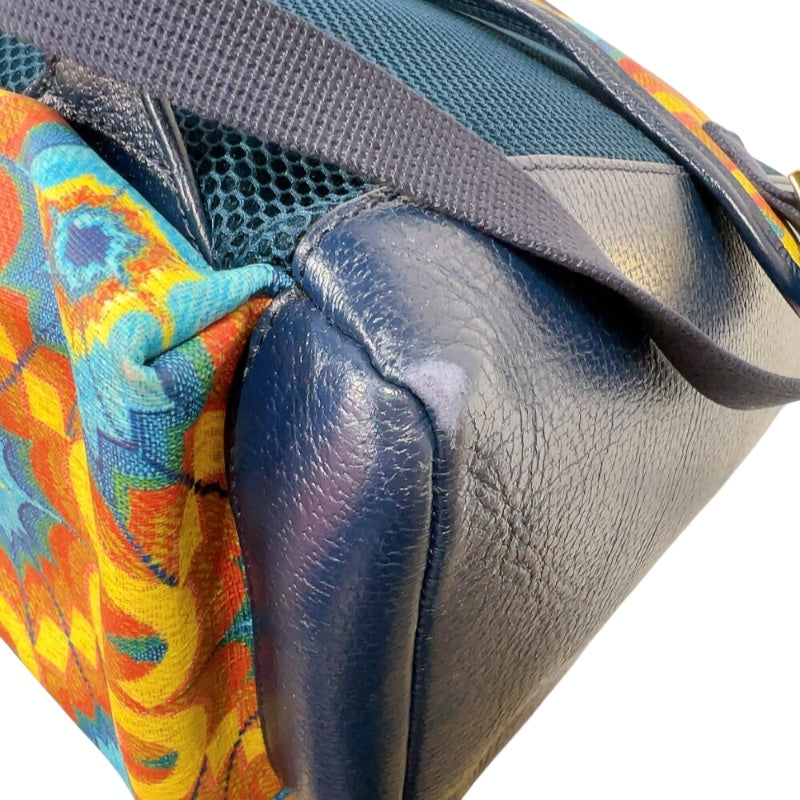グッチ GUCCI GGカレイドスコープバックパック 625939 イエロー　ゴールド金具 レザー/PVC ユニセックス リュック・デイパック