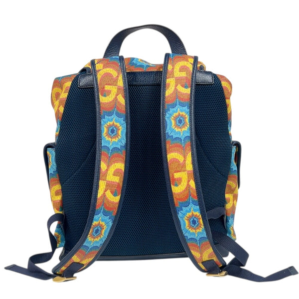 グッチ GUCCI GGカレイドスコープバックパック 625939 イエロー　ゴールド金具 レザー/PVC ユニセックス リュック・デイパック