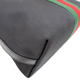 グッチ GUCCI シェリーライントートバッグ 619751 ブラック　シルバー金具 キャンバス メンズ トートバッグ